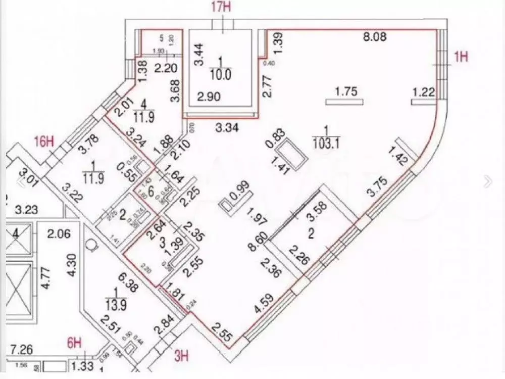 Торговая площадь в Москва Кастанаевская ул., 32 (132 м) - Фото 1