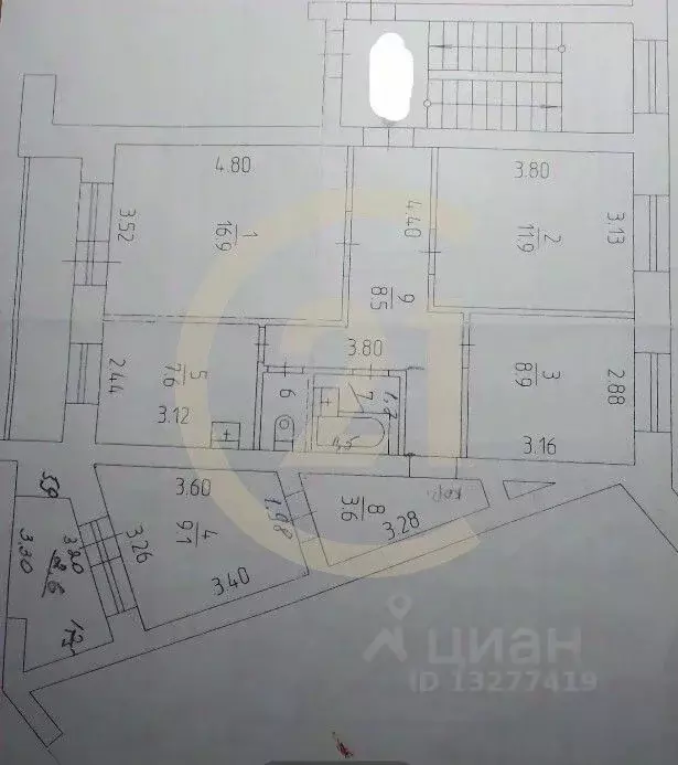 4-к кв. Пермский край, Пермь ул. Гашкова, 41А (70.3 м) - Фото 2