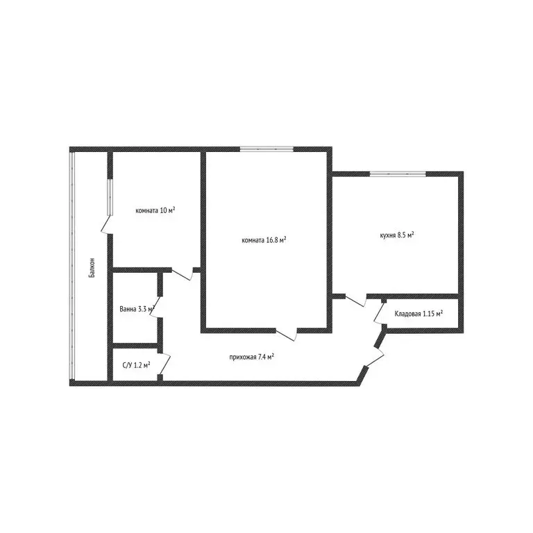 2-комнатная квартира: Новороссийск, улица Героев Десантников, 97 (51 ... - Фото 2