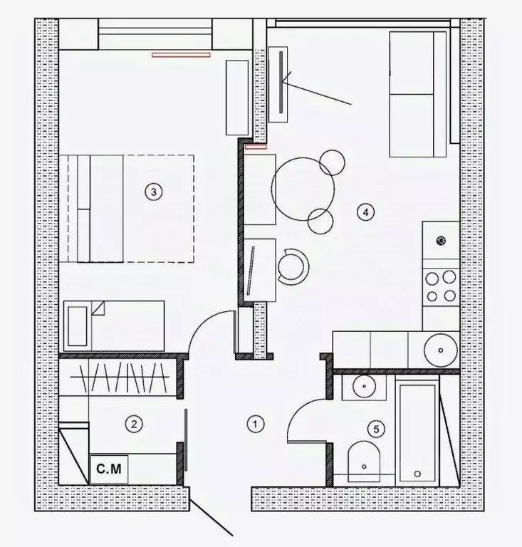 1-к кв. Оренбургская область, Оренбург ул. Поляничко, 8 (40.5 м) - Фото 2