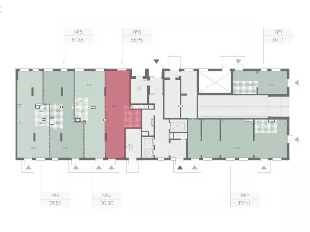 Офис в Санкт-Петербург Морская миля жилой комплекс (67 м) - Фото 2