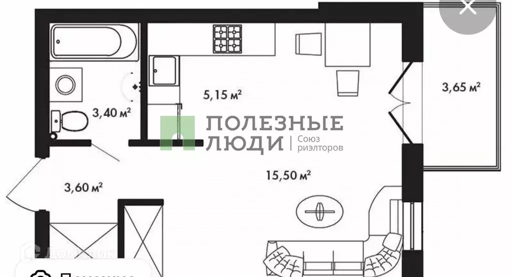 Продаётся квартира-студия, 28 м - Фото 1