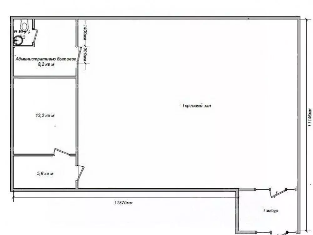 Торговая площадь в Москва Митинская ул., вл36 (147 м) - Фото 2
