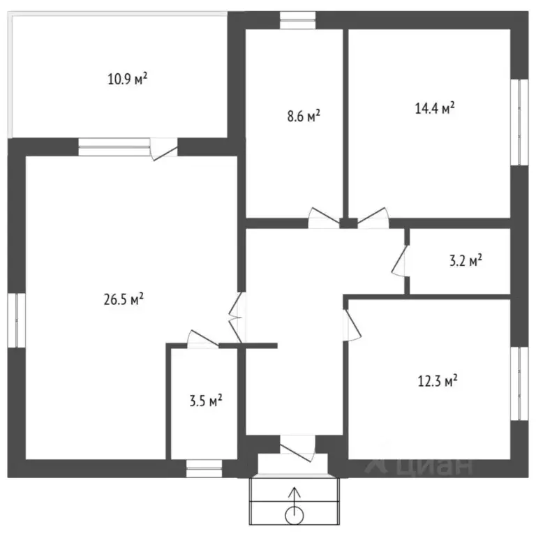 Коттедж в Тюменская область, Тюмень Ембаевское ТОО,  (93 м) - Фото 2