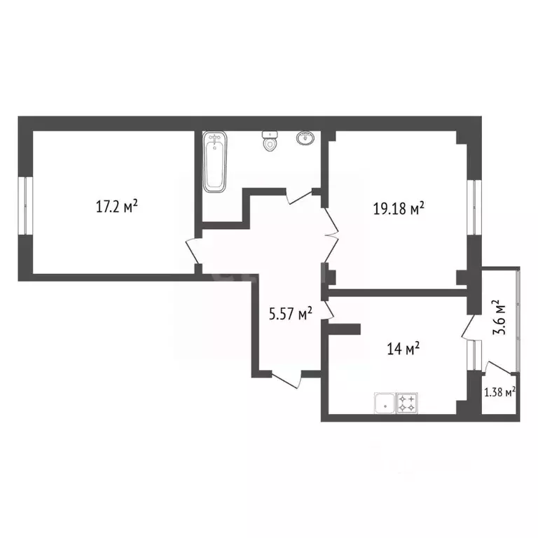 2-к кв. Иркутская область, Иркутск Байкальская ул., 234В/7 (75.0 м) - Фото 2