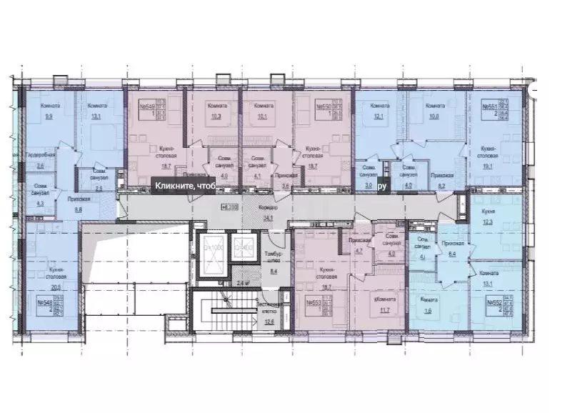 1-к кв. Татарстан, Казань Паркмаяк жилой комплекс (39.0 м) - Фото 2