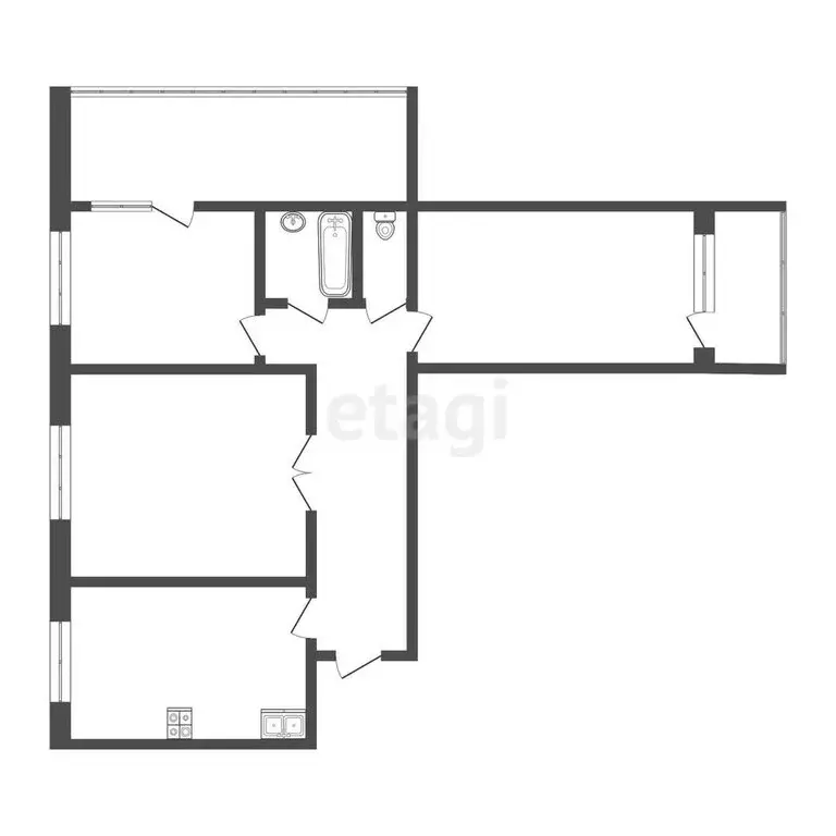 3-комнатная квартира: Муром, улица Чкалова, 20 (62.7 м) - Фото 0