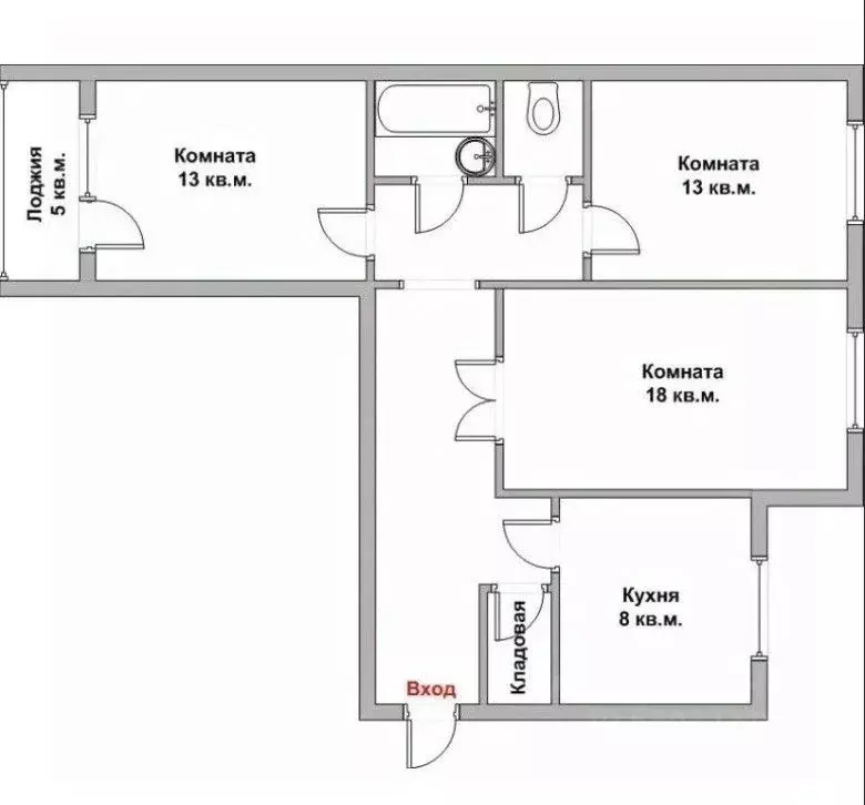 3-к кв. Челябинская область, Челябинск Шуменская ул., 14 (65.7 м) - Фото 1