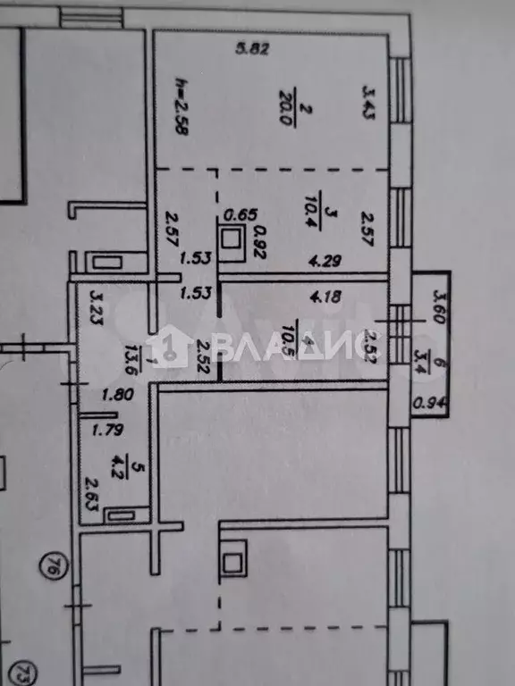 1-к. квартира, 62,1 м, 9/15 эт. - Фото 0