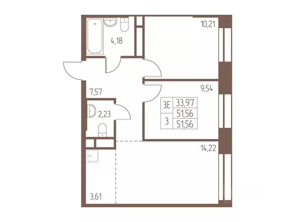 3-к кв. Московская область, Ивантеевка Пушкинский городской округ, ... - Фото 1
