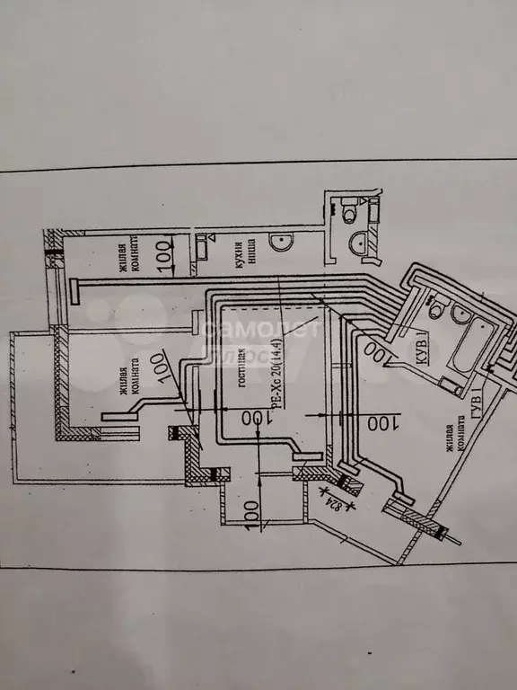 3-к. квартира, 65 м, 3/17 эт. - Фото 0