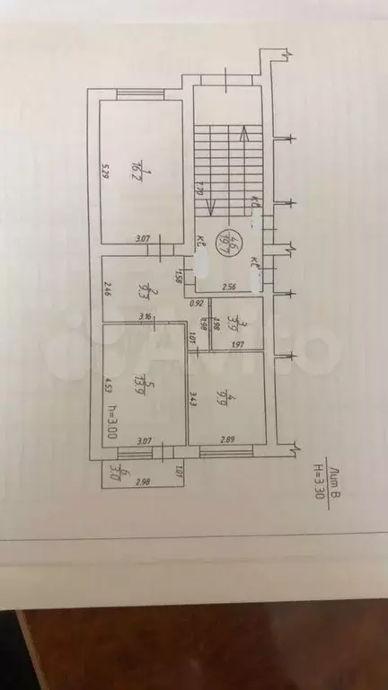 2-к. квартира, 53 м, 1/4 эт. - Фото 0