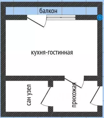 1-к кв. Оренбургская область, Оренбург просп. Победы, 164/1 (30.0 м) - Фото 2
