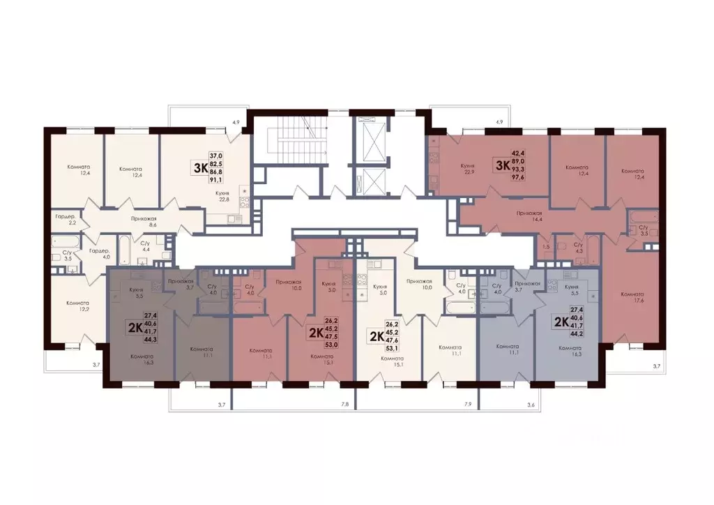 2-к кв. Ростовская область, Ростов-на-Дону Западный мкр, Академия ... - Фото 2