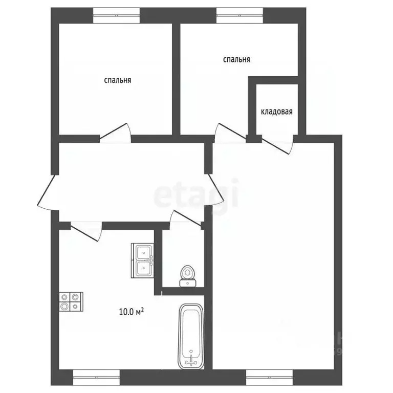 3-к кв. Ярославская область, Тутаев Комсомольская ул., 40 (60.0 м) - Фото 2
