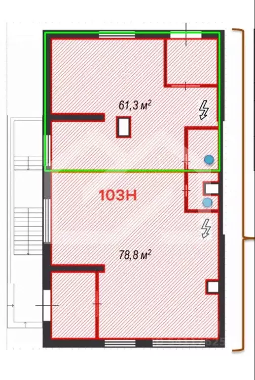 Помещение свободного назначения в Москва Новогиреевская ул., 3Ас7 (61 ... - Фото 2