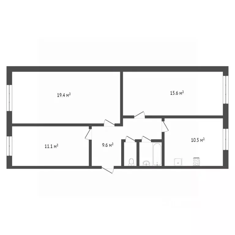 3-к кв. Ямало-Ненецкий АО, Новый Уренгой Молодежная ул., 7 (70.9 м) - Фото 2