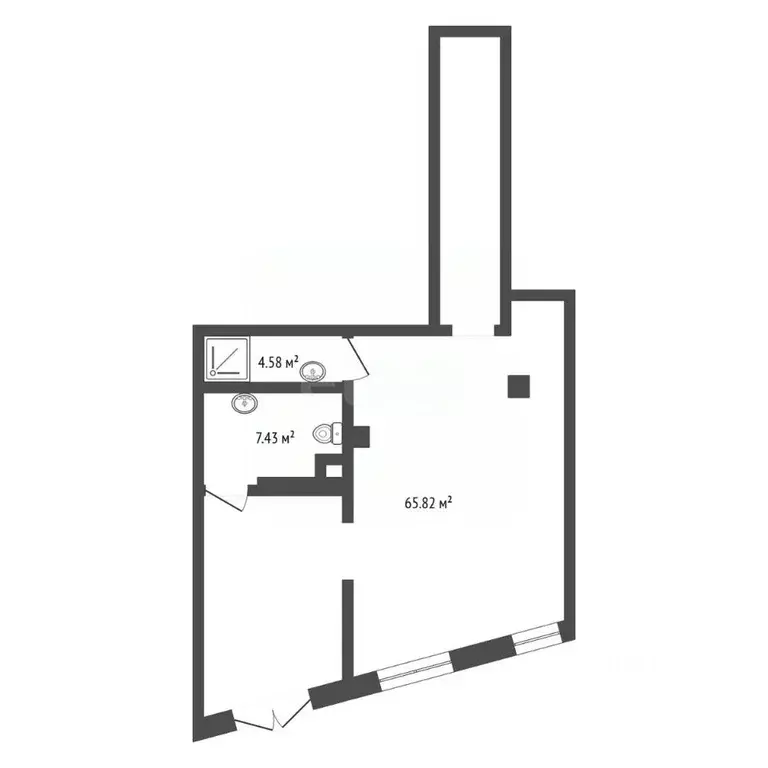 Торговая площадь в Москва ул. Петра Алексеева, 14 (78 м) - Фото 2