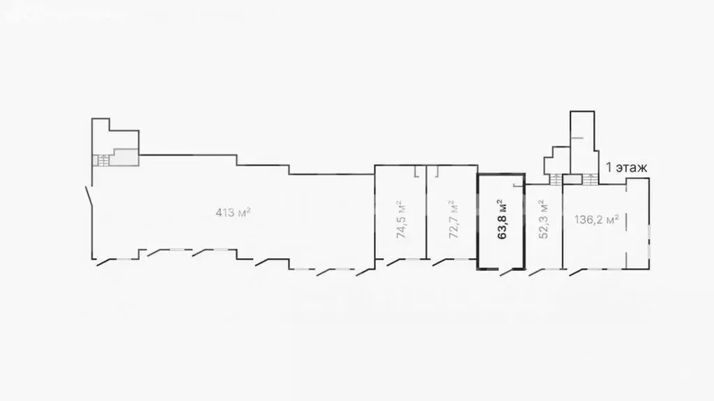 Помещение свободного назначения (63.8 м) - Фото 2