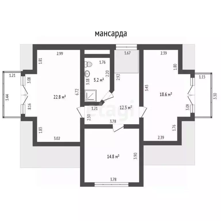 Дом в Крым, Ялта муниципальный округ, Гурзуф пгт ул. Дачная, 1Б (260 ... - Фото 2