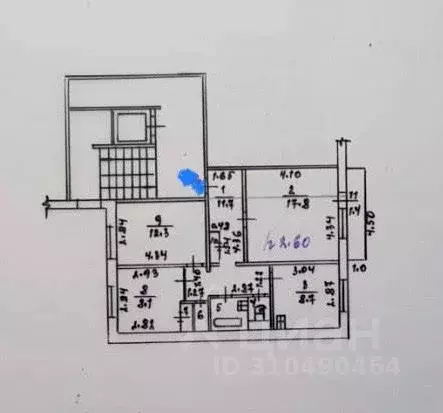 3-к кв. Красноярский край, Минусинск ул. Тимирязева, 17 (66.0 м) - Фото 0