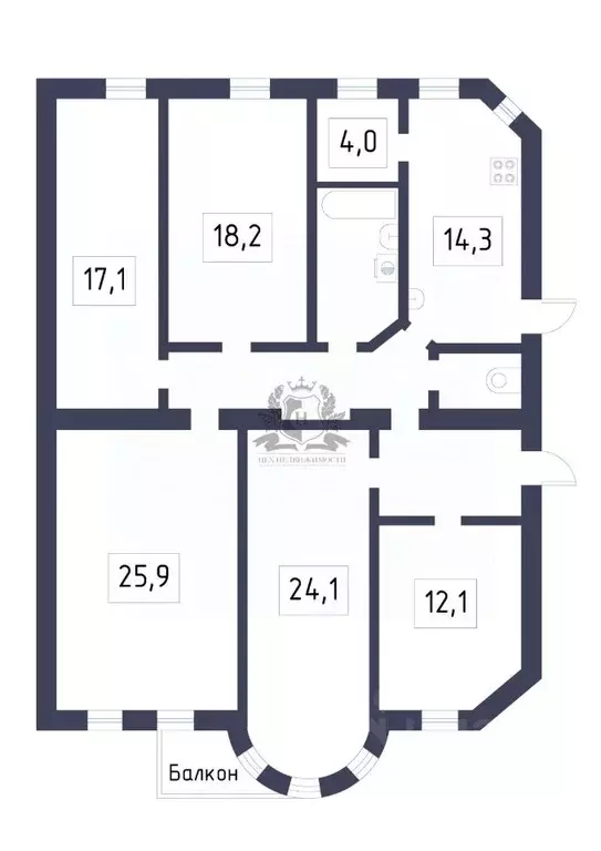 5-к кв. Санкт-Петербург Большая Монетная ул., 29 (137.7 м) - Фото 2