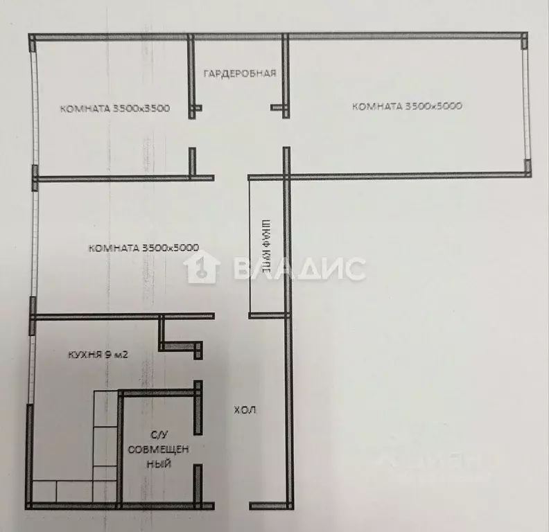 3-к кв. Санкт-Петербург просп. Испытателей, 20 (67.0 м) - Фото 2