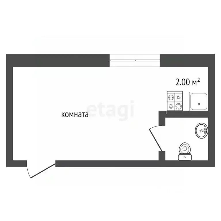 Студия Севастополь просп. Античный, 60 (10.0 м) - Фото 2