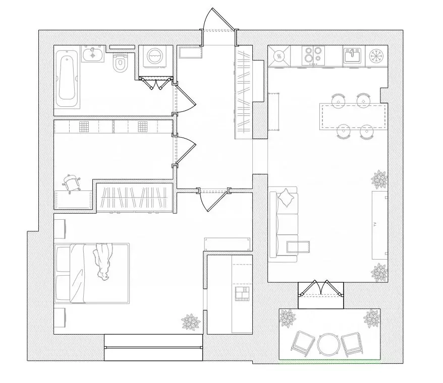 1-к кв. Калужская область, Обнинск просп. Ленина, 197 (55.3 м) - Фото 2