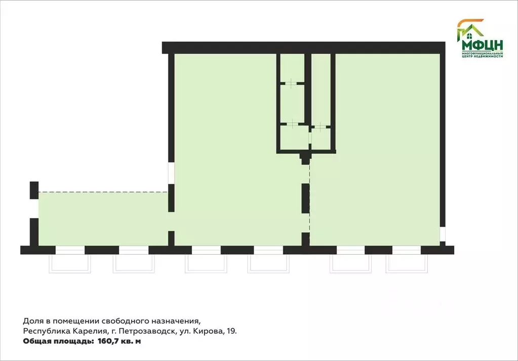 Помещение свободного назначения в Карелия, Петрозаводск ул. Кирова, 19 ... - Фото 1