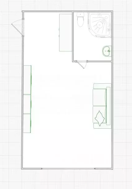 Комната Омская область, Омск Заозерный мкр, ул. Бородина, 44Б (18.1 м) - Фото 2