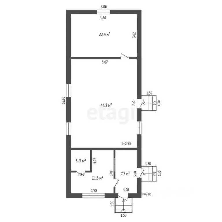Офис в Саха (Якутия), Якутск просп. Михаила Николаева, 43 (89 м) - Фото 1
