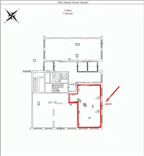 Торговая площадь в Московская область, Котельники Парковый мкр, 14 (74 ... - Фото 2