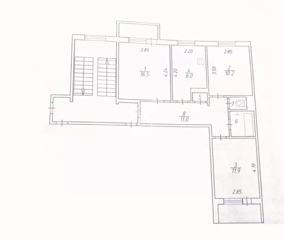 3-к кв. Калужская область, Город Калуга городской округ, д. Мстихино ... - Фото 2