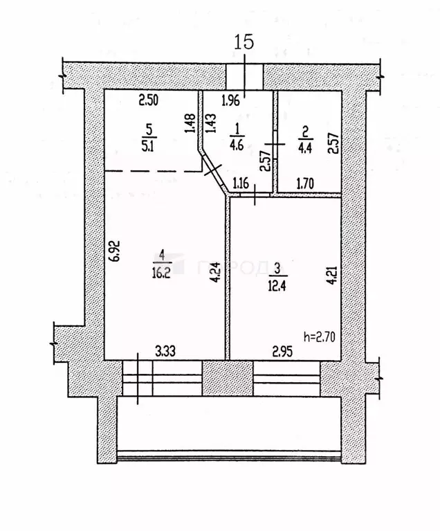 1-к кв. Алтайский край, Барнаул ул. Попова, 150 (42.7 м) - Фото 2