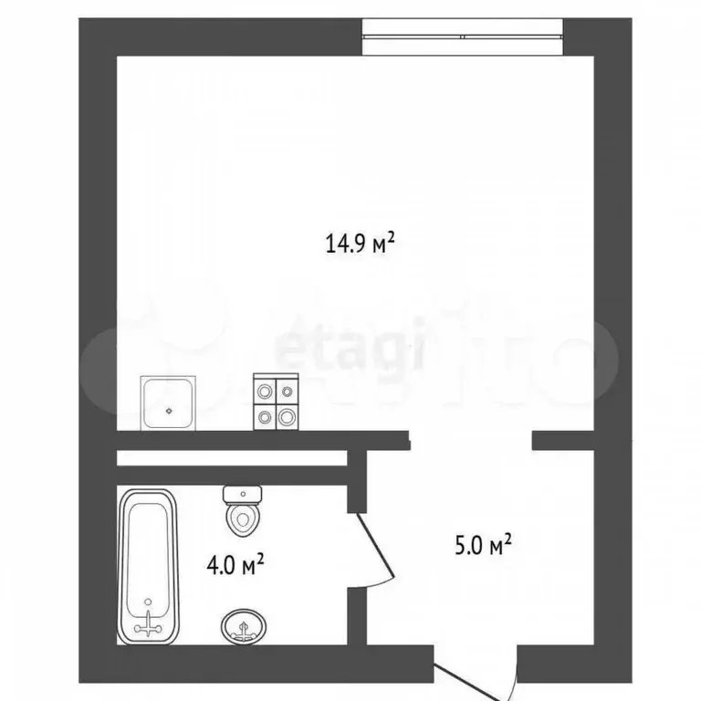 Квартира-студия, 23,5 м, 7/17 эт. - Фото 0