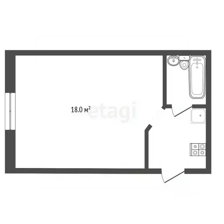 Комната Вологодская область, Вологда Залинейная ул., 22а (18.2 м) - Фото 2