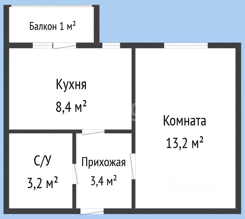 1-к кв. Краснодарский край, Горячий Ключ ул. Ленина, 203 (28.2 м) - Фото 1