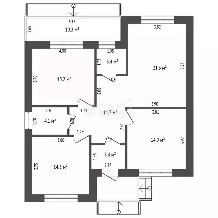 Дом в Тюменская область, Тюмень ул. Романа Филипова (85 м) - Фото 1