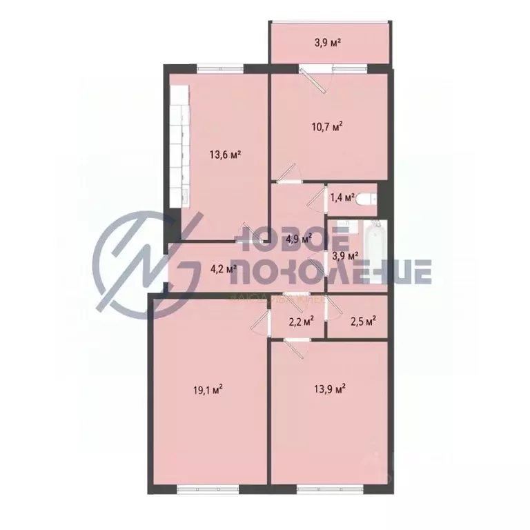 3-к кв. Омская область, Омск проезд 4-й Амурский, 15 (76.2 м) - Фото 1