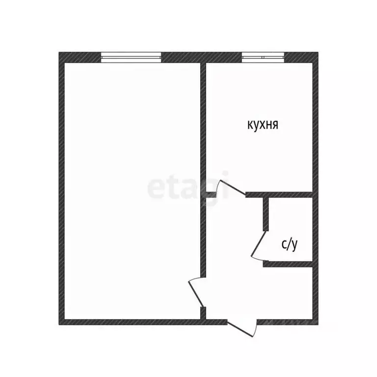 1-к кв. Курганская область, Курган ул. Перова, 18 (29.7 м) - Фото 2