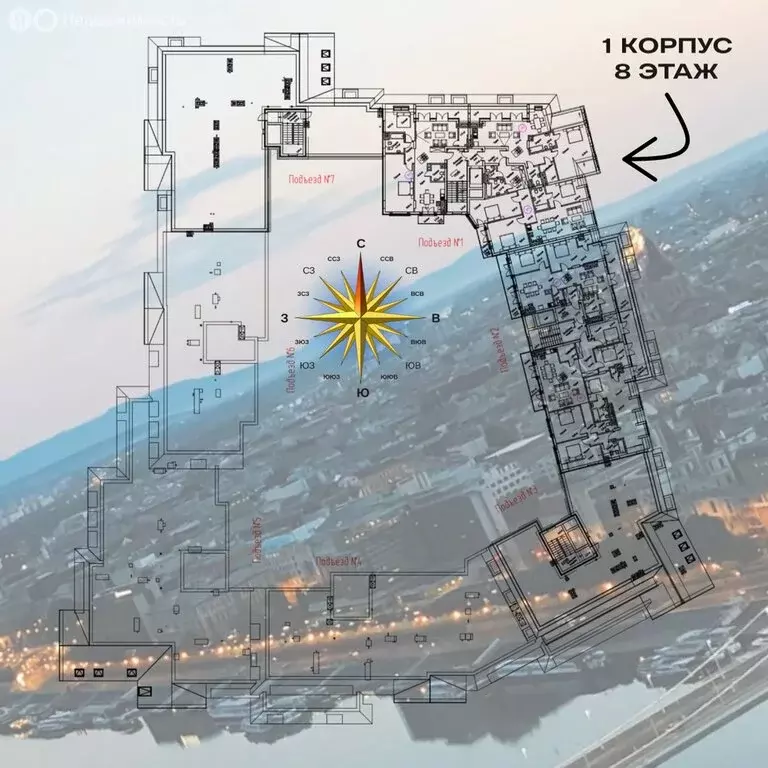 2-комнатная квартира: Калининград, Октябрьская улица, 12 (110.1 м) - Фото 1