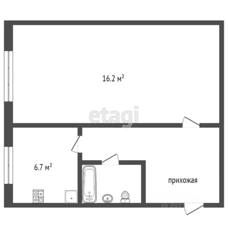 1-к кв. Камчатский край, Петропавловск-Камчатский ул. Чубарова, 10 ... - Фото 1
