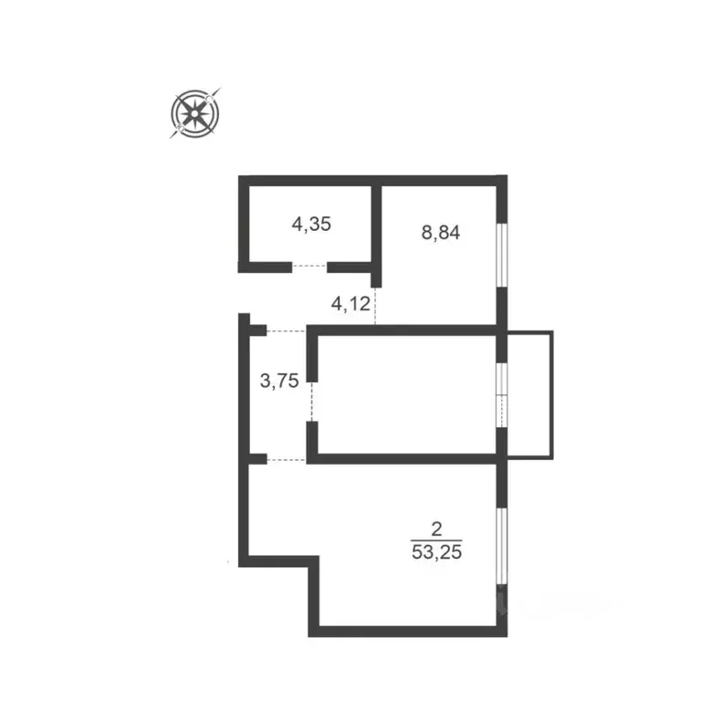 2-к кв. Курганская область, Курган Заозерный жилрайон, 16-й мкр, 12к1 ... - Фото 1