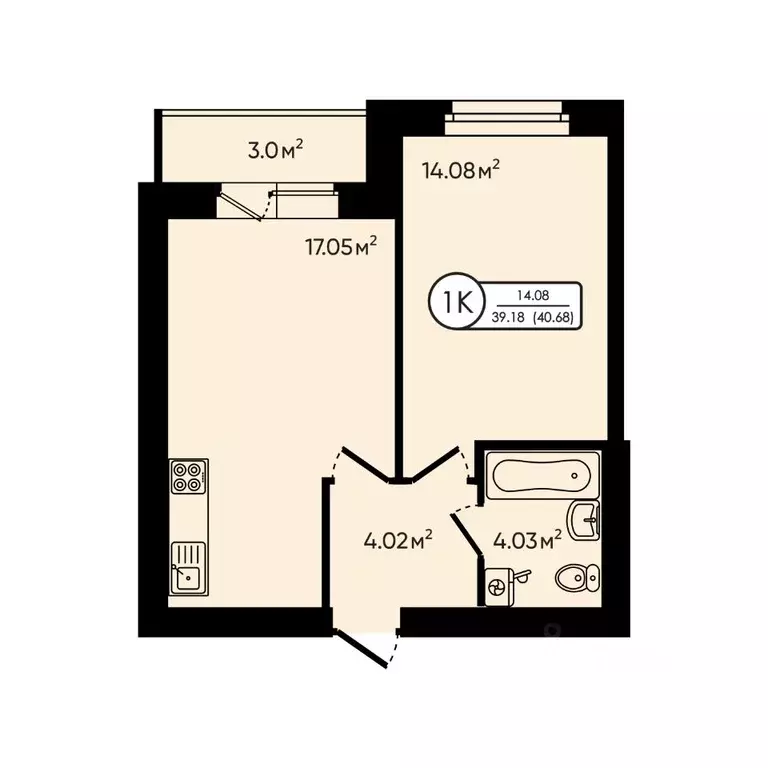 1-к кв. Ярославская область, Ярославский муниципальный округ, д. ... - Фото 1