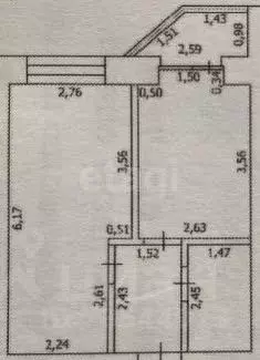 1-к кв. Оренбургская область, Оренбург Загородное ш., 57/2 (32.9 м) - Фото 2