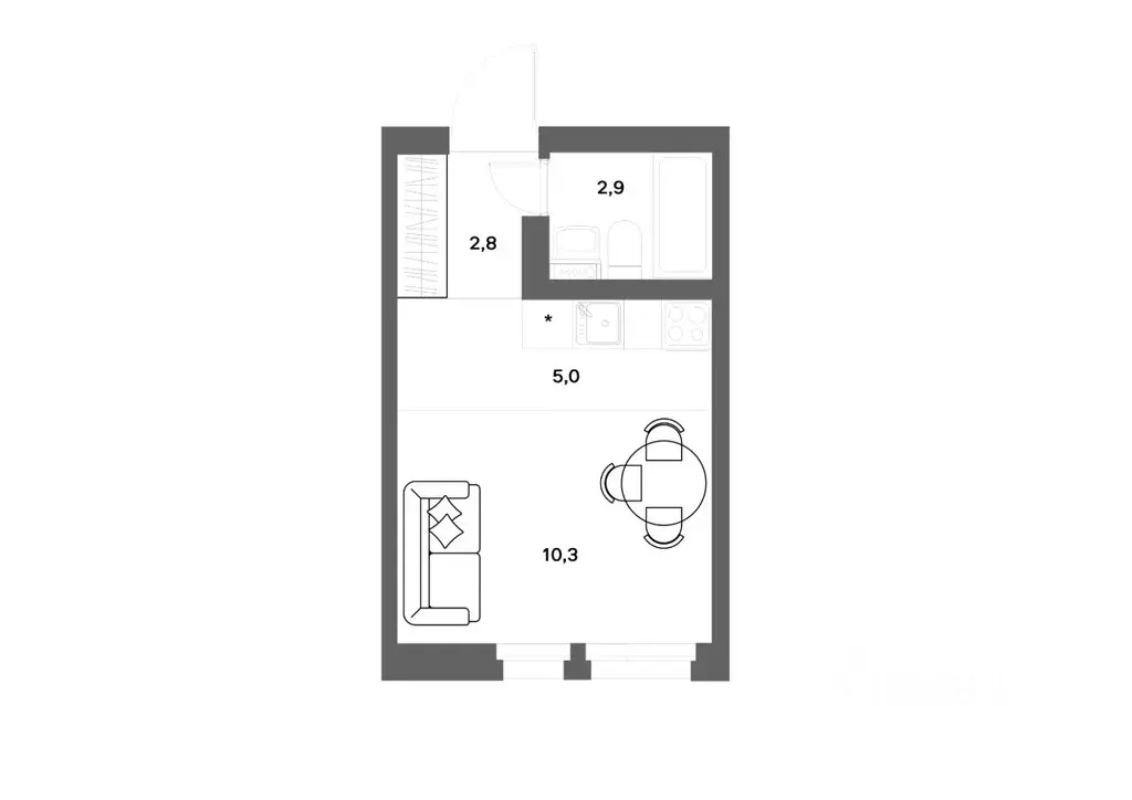 Студия Ленинградская область, Всеволожский район, д. Новое Девяткино ... - Фото 1