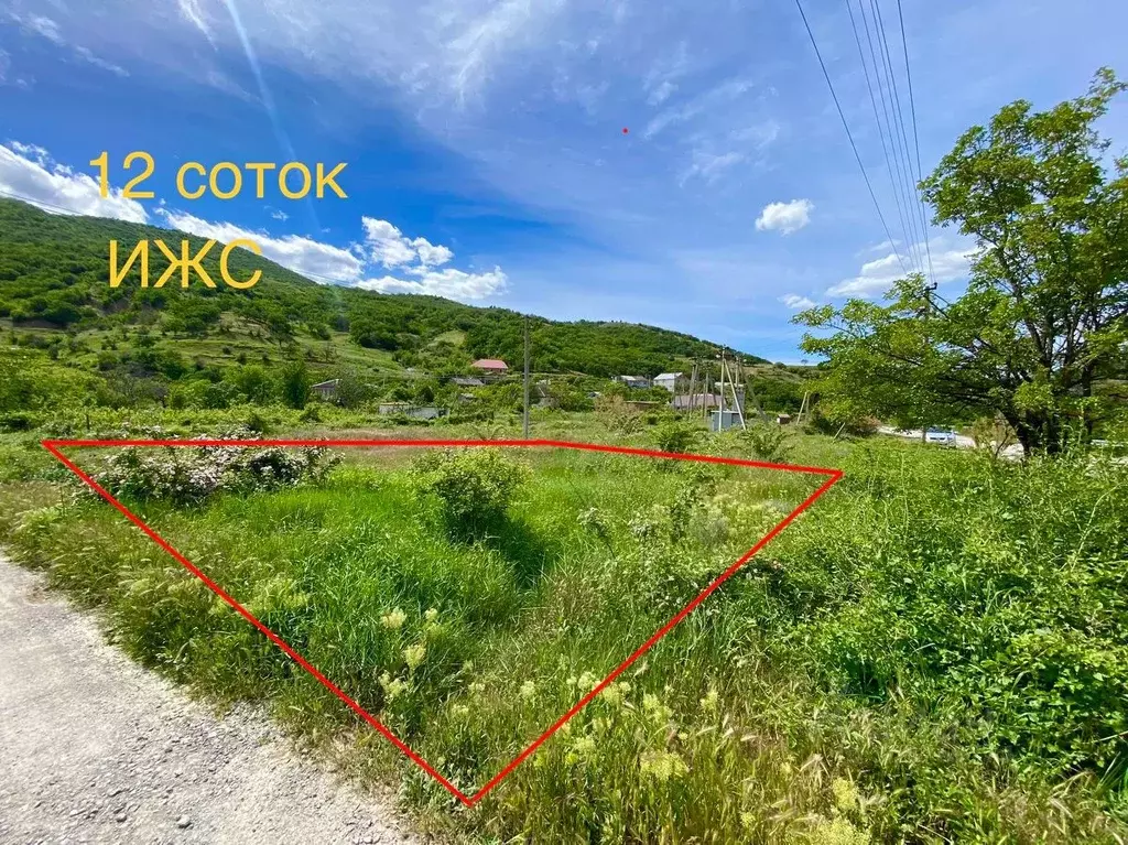 Участок в Крым, Судак городской округ, с. Междуречье  (12.0 сот.) - Фото 1