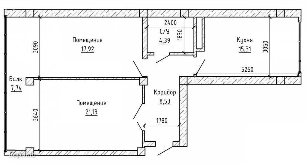 2-комнатная квартира: Нальчик, улица Ашурова, 1 (72 м) - Фото 1