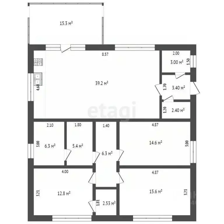 Дом в Крым, Феодосия Колос СПК, ул. Береговая (127 м) - Фото 1